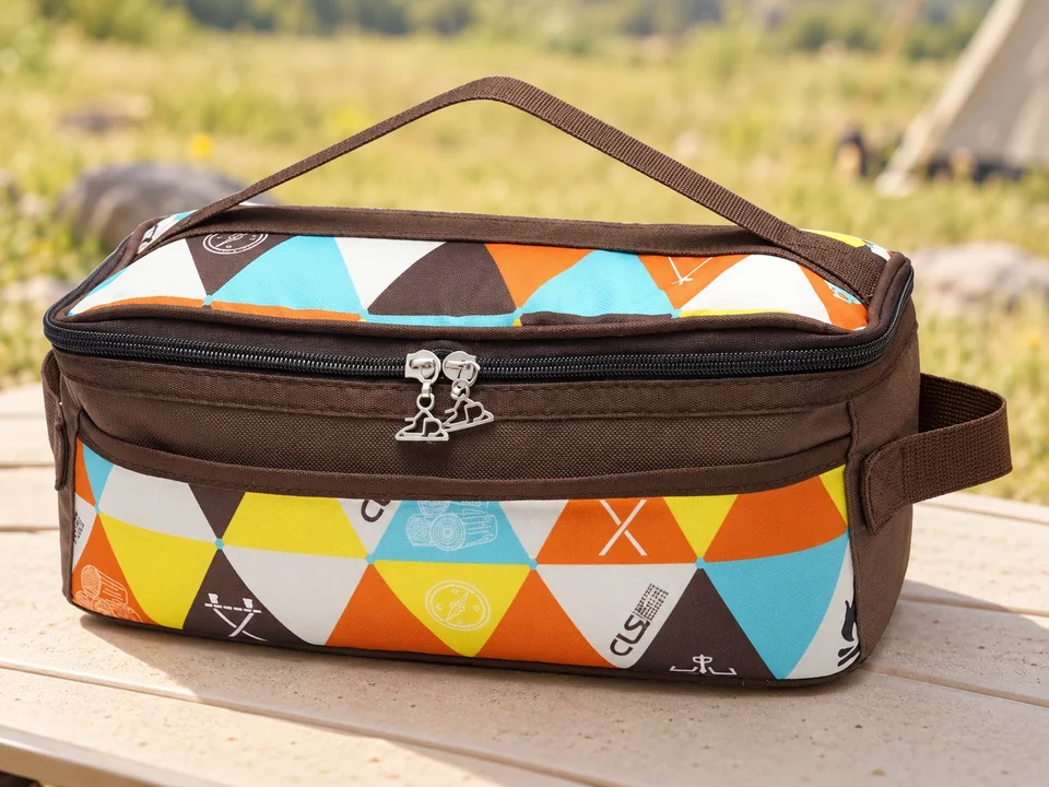 VOSSOT — trousse à couverts multicolore — Une trousse fermée, couverts non fournis.